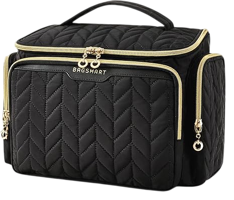 Travel Toiletry Bag, Large Wide-open