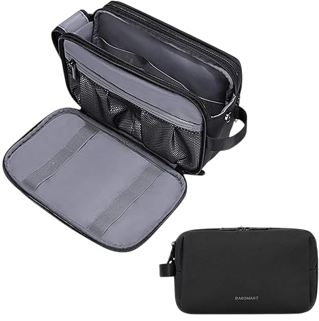 Bagsmart  Toiletry Bag for Men, Travel Toiletry Organizer Dopp Kit